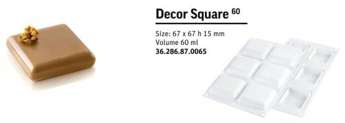 DECOR SQUARE 60 Szilikon forma 67x67x15mm