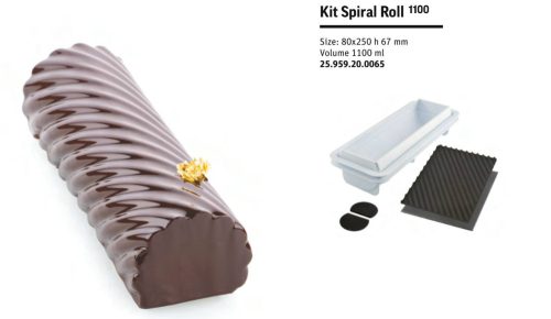 KIT SPIRAL ROLL1100  Szilikon tortaforma 250x80X67mm