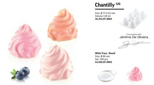 CHANTILLY120 Szilikon forma 73x65mm 120ml