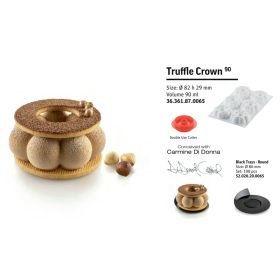 TRUFFLES CROWN90 Szilikon forma fehér