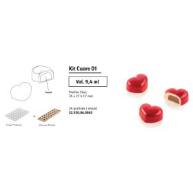 KIT CUORE01 Bonbon tritán öntőforma