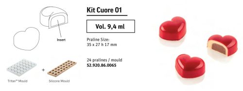 KIT CUORE01 Bonbon tritán öntőforma