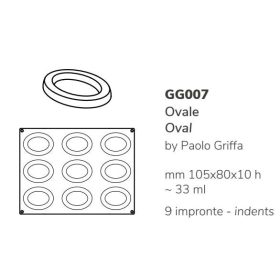 GG007 Szilikon forma gasztro OVAL