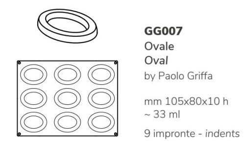 GG007 Szilikon forma gasztro OVAL