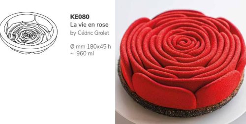 KE080 Pavocake tortaforma 180x45mm ROSE