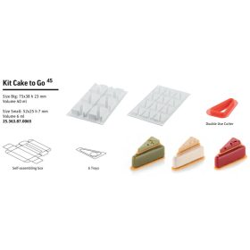 KIT CAKE TO GO45 Szilikon forma szett SF363 SF364