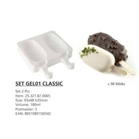 SET GEL01 Jégkrémf. Classic 93x48 h25mm 2db