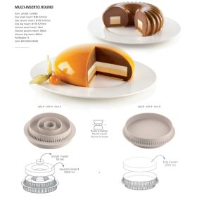 MULTI INSERTO ROUND Szilikon forma 150/92X25mm