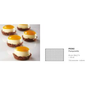 PX302 Szilikon forma 36x17mm 104db/forma Pomponette