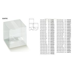 94027 Díszdoboz átlátszó 70x70x100mm 200db/#