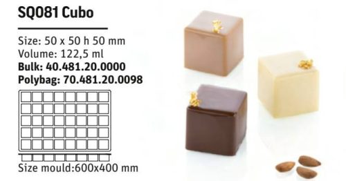 SQ081 Szilikon forma CUBE