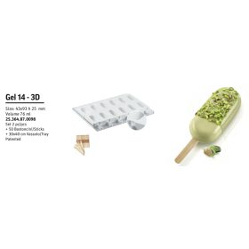 GEL14 Jégkrémf. 3D 30x40cm 12db/f.