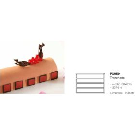 PX059 Szilikon forma 4db/f. 560x80x63mm Tronchetto