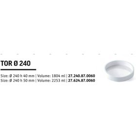 TOR240 H40/1 Szilikon forma fehér