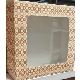 Süteményes doboz ablakos coral 280x280x60mm