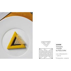 GG008 Szilikon forma gasztro TRIANGOLO
