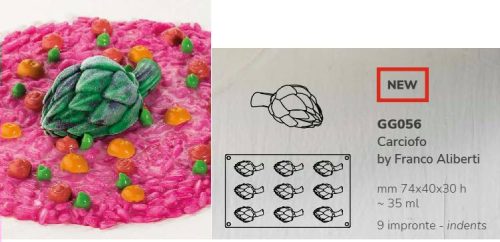 GG056 Szilikon forma gasztro articsóka/CARCIOFO