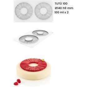 TUTÚ100  Szilikon forma 140x9mm 100ml 2db/forma SF382