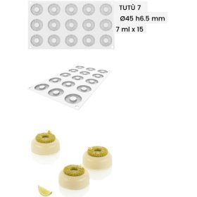 TUTÚ 7  Szilikon forma 45x65mm 7x15ml/forma SF334