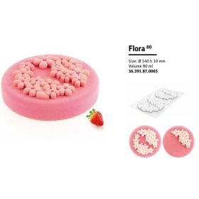 FLORA80  Szilikon forma 140x10mm 80ml 2db/forma