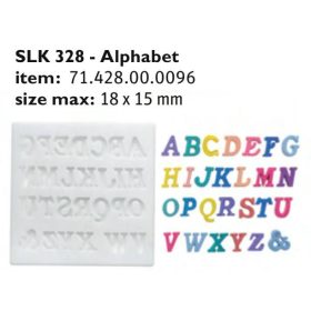 SLK328 Cukor és marcipán mintázó forma ALPHABET