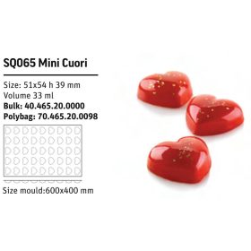 SQ065 Szilikon forma MINI CUORI