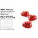 SQ065 Szilikon forma MINI CUORI