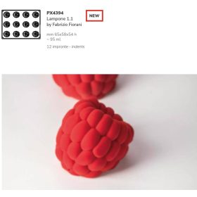 PX4394 Szilikon forma 12db/forma 95ml Lampone