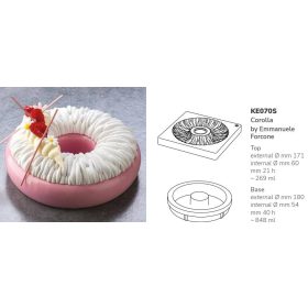 KE070S Pavocake tortaforma 180x44mm COROLLA