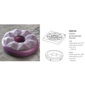 KE071S Pavocake tortaforma 180x44mm LOUVRE