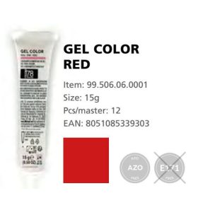 GEL COLOR Festék gel piros 15gr.