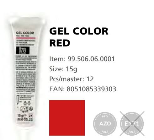 GEL COLOR Festék gel piros 15gr.