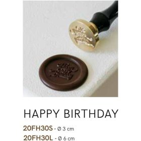 20FH30S Csokoládé pecsét 3cm BIRTHDAY
