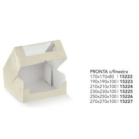 15226 Süteményes doboz PRONTA pelle bianco