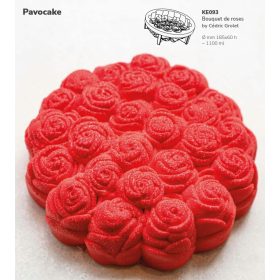 KE093 Pavocake tortaforma 180x60mm Bouquet de Roses