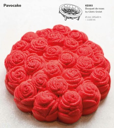 KE093 Pavocake tortaforma 180x60mm Bouquet de Roses