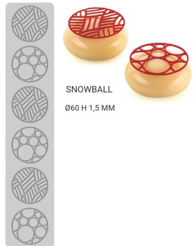 SNOWBALL Szilikon forma dekor 60x1,5mm (400x80mm)