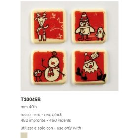 T1004SB Csokoládé pasztilla 40x40mm 480db/cs