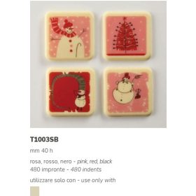 T1005SB Csokoládé pasztilla 40x40mm 480db/cs