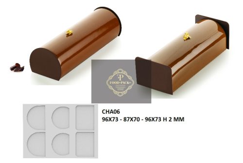 CHA06 BUCHE CHABLON Szilikon forma 96X73 - 87X70 - 96X73 H 2 mm