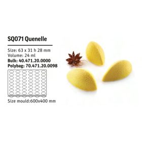 SQ071 Szilikon forma QUENELLE