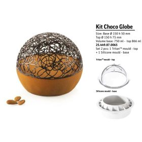 KIT CHOCO GLOBE Szilikon tortamintázó szett