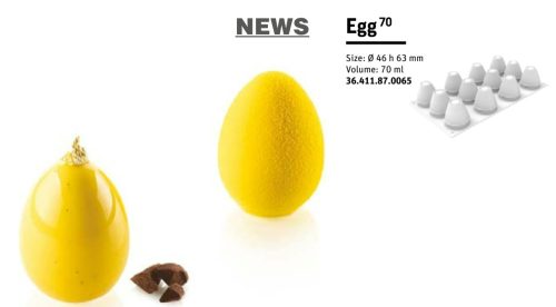 EGG70 Szilikon forma fehér