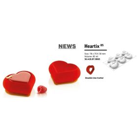 HEARTIX85 Szilikon forma 78X70x30mm 85ml