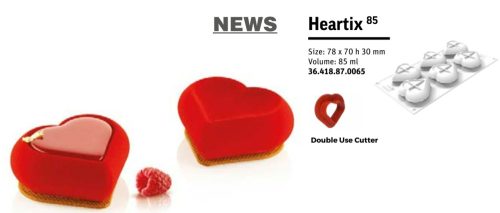 HEARTIX85 Szilikon forma 78X70x30mm 85ml