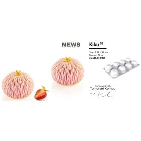 KIKU70 Szilikon forma fehér 58x37mm SF415