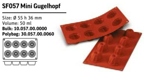 SF057 Szilikon forma MINI GUGELFHOPF