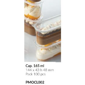 PMOCL002 Pohár desszerthez 165ml 100db/cs