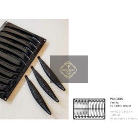 PX43105 Szilikon forma 225x32x35mm 10db/forma 80ml Vanilla