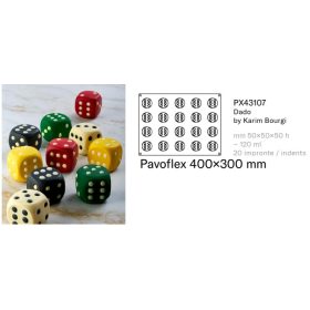 PX43107 Szilikon forma 30x40c 20db/forma 120ml Dado